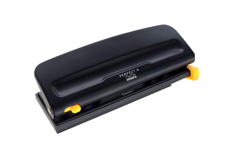 Bira Craft Bira 6 Hole Punch, six Hole Binder, Black, Adjustable, 8 Sheet Capacity, Mini/Pocket A3/ A4 / A5 / A6 / Agenda/Personal/Deskfax, Performance Guaranteed - Image 2